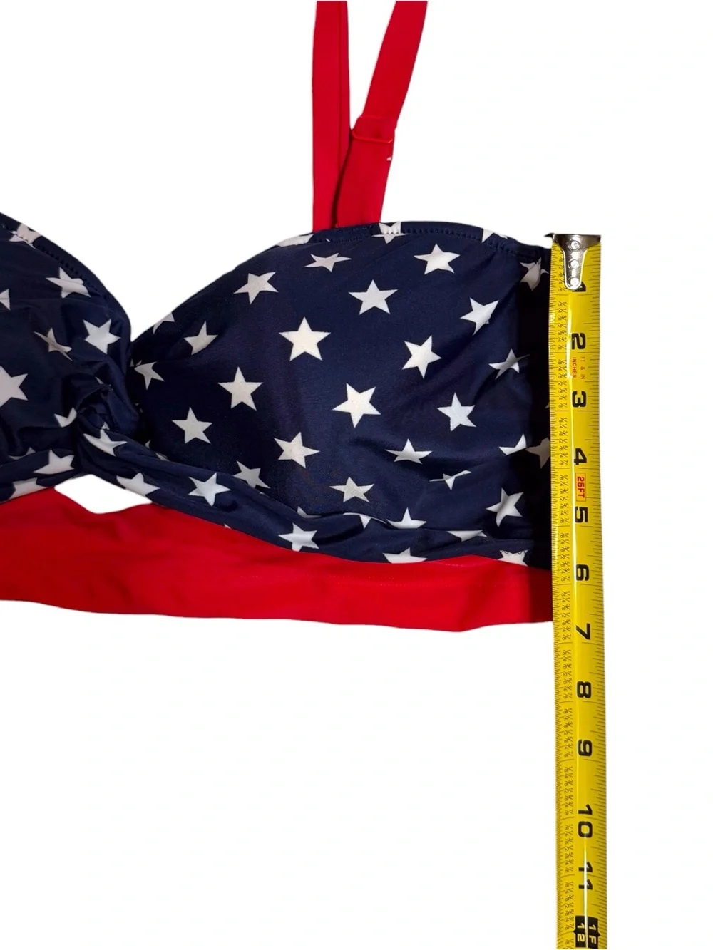 Old Navy Americana twist-front sweetheart bikini swim top women’s size 2XL
